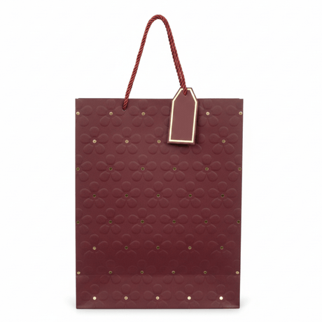 Elegant Paper Gift Bag with Gold Polka Dots & Twisted Rope Handles | Large 40×30cm | - Al Kabayel Discount CentreElegant Paper Gift Bag with Gold Polka Dots & Twisted Rope Handles | Large 40×30cm |Packing & Wrapping SuppliesAKDCAl Kabayel Discount Centre