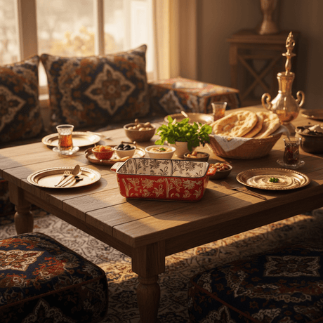 Elegant Red and White Ceramic Baking Dish – Durable Oven - to - Table Cookware (21×15 cm) - Al Kabayel Discount CentreElegant Red and White Ceramic Baking Dish – Durable Oven - to - Table Cookware (21×15 cm)Roasting PansAKDCAl Kabayel Discount Centre