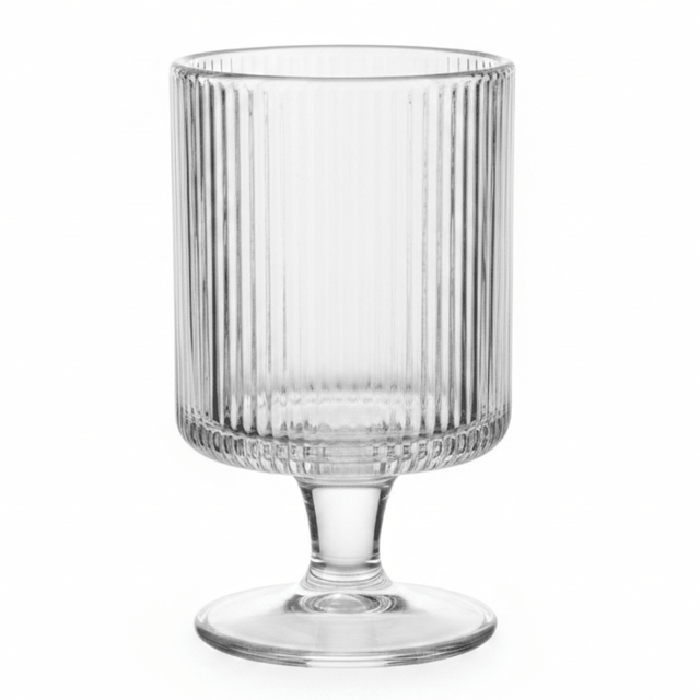 Elegant Ribbed Footed Glass Ice Cream Cup | 150ml | - Al Kabayel Discount CentreElegant Ribbed Footed Glass Ice Cream Cup | 150ml |TumblersAKDCAl Kabayel Discount Centre