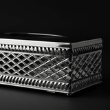 Elegant Silver Metal Tissue Box with Premium Modern Decorative Design – Luxury Tissue Holder for Living Room Office and Majlis 22×12 cm - Al Kabayel Discount CentreElegant Silver Metal Tissue Box with Premium Modern Decorative Design – Luxury Tissue Holder for Living Room Office and Majlis 22×12 cmNapkin Holders & Tissue BoxAKDCAl Kabayel Discount Centre