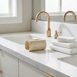 Elegant Speckled Gold & White Pop Tissue Holder with Luxury Decorative Finish – Modern Tissue Storage Box for Home and Office 19×10 cm - Al Kabayel Discount CentreElegant Speckled Gold & White Pop Tissue Holder with Luxury Decorative Finish – Modern Tissue Storage Box for Home and Office 19×10 cmNapkin Holders & Tissue BoxAKDCAl Kabayel Discount Centre