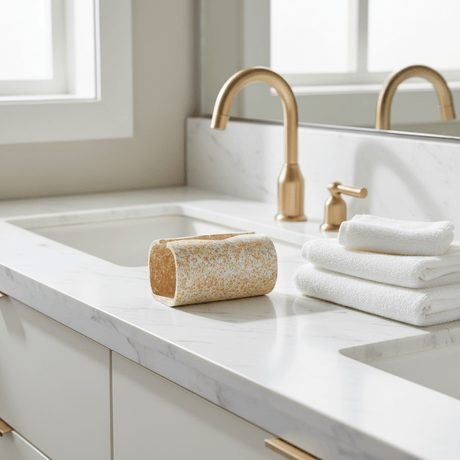 Elegant Speckled Gold & White Pop Tissue Holder with Luxury Decorative Finish – Modern Tissue Storage Box for Home and Office 19×10 cm - Al Kabayel Discount CentreElegant Speckled Gold & White Pop Tissue Holder with Luxury Decorative Finish – Modern Tissue Storage Box for Home and Office 19×10 cmNapkin Holders & Tissue BoxAKDCAl Kabayel Discount Centre