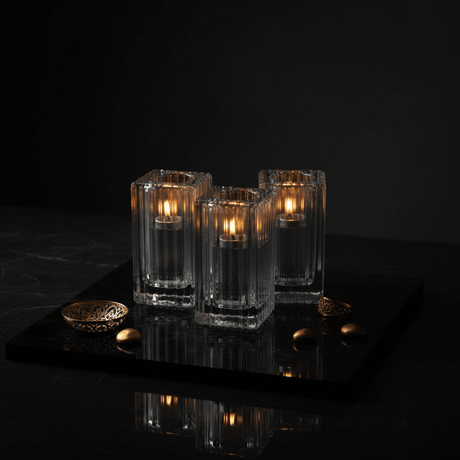 Elegant Transparent Glass Candle Holder for Modern Home Décor – 8cm - Al Kabayel Discount CentreElegant Transparent Glass Candle Holder for Modern Home Décor – 8cmHome Décor AccentsAKDCAl Kabayel Discount Centre