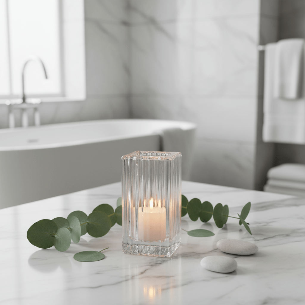 Elegant Transparent Glass Candle Holder for Modern Home Décor – 8cm - Al Kabayel Discount CentreElegant Transparent Glass Candle Holder for Modern Home Décor – 8cmHome Décor AccentsAKDCAl Kabayel Discount Centre