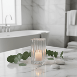Elegant Transparent Glass Candle Holder for Modern Home Décor – 8cm - Al Kabayel Discount CentreElegant Transparent Glass Candle Holder for Modern Home Décor – 8cmHome Décor AccentsAKDCAl Kabayel Discount Centre