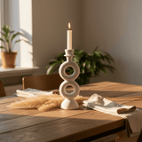 Elegant White Ceramic Candle Holder for Modern Home & Office Décor – 23cm - Al Kabayel Discount CentreElegant White Ceramic Candle Holder for Modern Home & Office Décor – 23cmHome Décor AccentsAKDCAl Kabayel Discount Centre