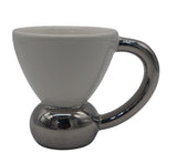 Elegant White Ceramic Mug With Modern Silver Accent – 200ml, Premium Quality Drinkware for Home or Office - Al Kabayel Discount CentreElegant White Ceramic Mug With Modern Silver Accent – 200ml, Premium Quality Drinkware for Home or OfficeMugsAKDCAl Kabayel Discount Centre