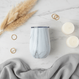 Elegant White Marble Stainless Steel Vacuum Cup with Lid | 360ml - Al Kabayel Discount CentreElegant White Marble Stainless Steel Vacuum Cup with Lid | 360mlWater bottlesAKDCAl Kabayel Discount Centre