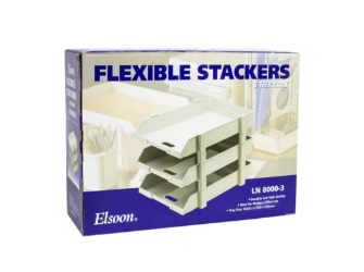 Elsoon Flexible Stackers 3 Tier Tray, Black - Al Kabayel Discount CentreElsoon Flexible Stackers 3 Tier Tray, BlackDocument TraysELSOONAl Kabayel Discount Centre