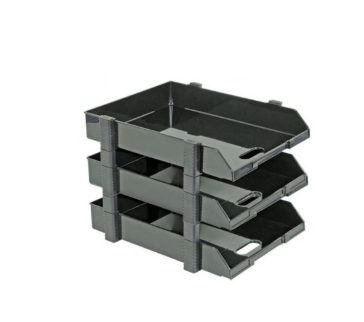 Elsoon Flexible Stackers 3 Tier Tray, Black - Al Kabayel Discount CentreElsoon Flexible Stackers 3 Tier Tray, BlackDocument TraysELSOONAl Kabayel Discount Centre
