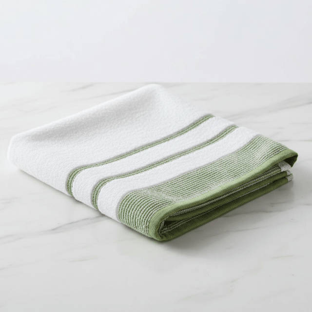 Elysian Hand Towel | 50×90 cm | White & Green Stripe - Al Kabayel Discount CentreElysian Hand Towel | 50×90 cm | White & Green StripeBath Towels & WashclothsELYSIANAl Kabayel Discount Centre