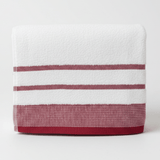 Elysian Hand Towel – White with Red Stripes | 50×90 cm - Al Kabayel Discount CentreElysian Hand Towel – White with Red Stripes | 50×90 cmBath Towels & WashclothsELYSIANAl Kabayel Discount Centre