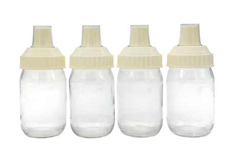 EMINEM 4pcs Glass Oil Bottle set 350ml*3, Including a Holding Tray, Off - White - Al Kabayel Discount CentreEMINEM 4pcs Glass Oil Bottle set 350ml*3, Including a Holding Tray, Off - WhiteJars & Food SaversEMINEMAl Kabayel Discount Centre