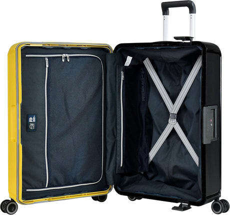 Eminent 28 - Inch Heavy - Duty Polypropylene Checked Suitcase – Dual - Tone Yellow & Black Elite Travel Edition - Al Kabayel Discount CentreEminent 28 - Inch Heavy - Duty Polypropylene Checked Suitcase – Dual - Tone Yellow & Black Elite Travel EditionCabin LuggageEMINENTAl Kabayel Discount Centre