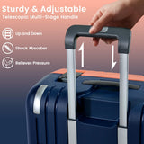 Eminent 28 - Inch Polypropylene Checked Travel Suitcase – Dual - Color Orange & Dark Blue Premium Series - Al Kabayel Discount CentreEminent 28 - Inch Polypropylene Checked Travel Suitcase – Dual - Color Orange & Dark Blue Premium SeriesCabin LuggageEMINENTAl Kabayel Discount Centre