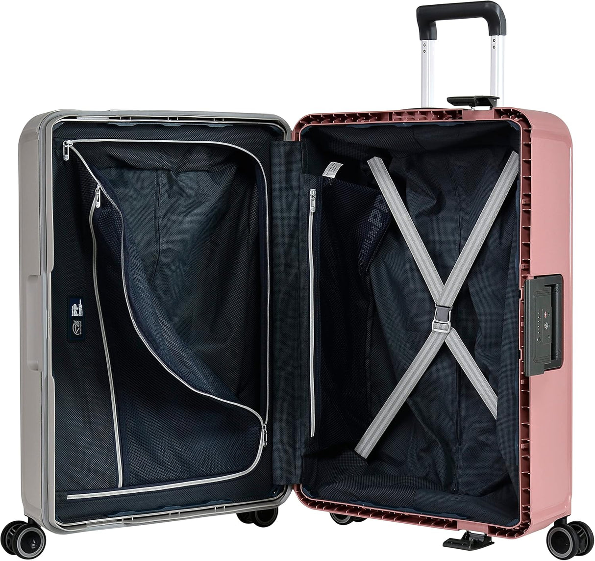 Eminent 28 - Inch Polypropylene Hard Case Checked Suitcase – Gray & Pink Modern Dual - Tone Edition - Al Kabayel Discount CentreEminent 28 - Inch Polypropylene Hard Case Checked Suitcase – Gray & Pink Modern Dual - Tone EditionCabin LuggageEMINENTAl Kabayel Discount Centre