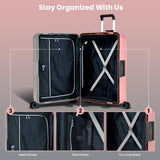 Eminent 28 - Inch Polypropylene Hard Case Checked Suitcase – Gray & Pink Modern Dual - Tone Edition - Al Kabayel Discount CentreEminent 28 - Inch Polypropylene Hard Case Checked Suitcase – Gray & Pink Modern Dual - Tone EditionCabin LuggageEMINENTAl Kabayel Discount Centre