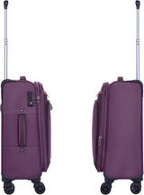 Eminent E765SZ Expandable Soft Trolley Luggage – Polyester Checked Suitcase with Safe Zipper & 3 - Digit TSA Lock, Purple, 24 - Inch - Al Kabayel Discount CentreEminent E765SZ Expandable Soft Trolley Luggage – Polyester Checked Suitcase with Safe Zipper & 3 - Digit TSA Lock, Purple, 24 - InchCabin LuggageEMINENTAl Kabayel Discount Centre