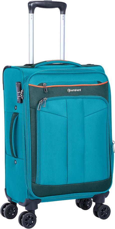 Eminent E788SZ Lightweight Soft Luggage – Expandable Polyester Suitcase with 4 Double Spinner Wheels & TSA Lock, Green, 24 - Inch - Al Kabayel Discount CentreEminent E788SZ Lightweight Soft Luggage – Expandable Polyester Suitcase with 4 Double Spinner Wheels & TSA Lock, Green, 24 - InchCabin LuggageEMINENTAl Kabayel Discount Centre