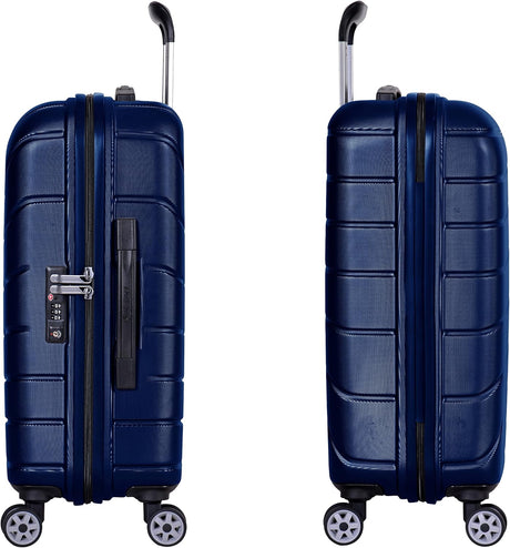 Eminent KH91 Voyager 20 - Inch Makrolon Hard Case Lightweight Cabin Luggage with Double Spinner Wheels & TSA Lock – Star Blue - Al Kabayel Discount CentreEminent KH91 Voyager 20 - Inch Makrolon Hard Case Lightweight Cabin Luggage with Double Spinner Wheels & TSA Lock – Star BlueCabin LuggageEMINENTAl Kabayel Discount Centre