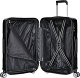 Eminent KJ84 Makrolon PC Checked Luggage – 360° Quiet Double Spinner Wheels & TSA Lock, Black, 24 - Inch - Al Kabayel Discount CentreEminent KJ84 Makrolon PC Checked Luggage – 360° Quiet Double Spinner Wheels & TSA Lock, Black, 24 - InchCabin LuggageEMINENTAl Kabayel Discount Centre