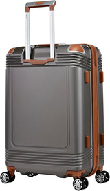 Eminent KK10 Makrolon Fashion Checked Suitcase – Smooth Double Spinner Wheels & TSA Lock, Gold Grey, 24 - Inch - Al Kabayel Discount CentreEminent KK10 Makrolon Fashion Checked Suitcase – Smooth Double Spinner Wheels & TSA Lock, Gold Grey, 24 - InchCabin LuggageEMINENTAl Kabayel Discount Centre