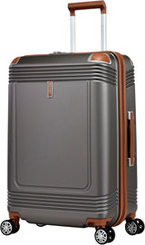 Eminent KK10 Makrolon Fashion Checked Suitcase – Smooth Double Spinner Wheels & TSA Lock, Gold Grey, 24 - Inch - Al Kabayel Discount CentreEminent KK10 Makrolon Fashion Checked Suitcase – Smooth Double Spinner Wheels & TSA Lock, Gold Grey, 24 - InchCabin LuggageEMINENTAl Kabayel Discount Centre