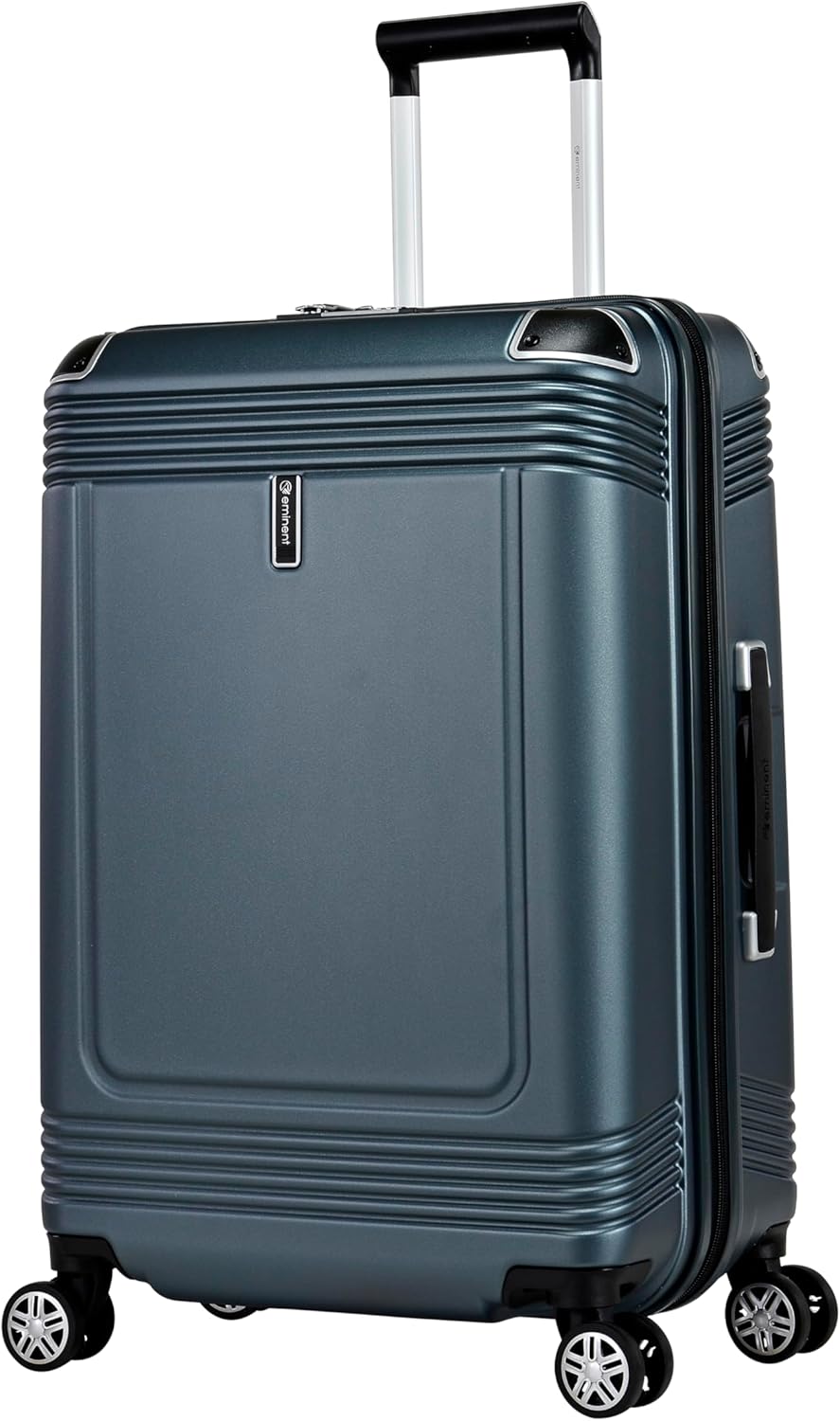Eminent KK10 Makrolon Fashion Checked Suitcase – Smooth Double Spinner Wheels & TSA Lock, Graphite, 24 - Inch - Al Kabayel Discount CentreEminent KK10 Makrolon Fashion Checked Suitcase – Smooth Double Spinner Wheels & TSA Lock, Graphite, 24 - InchCabin LuggageEMINENTAl Kabayel Discount Centre