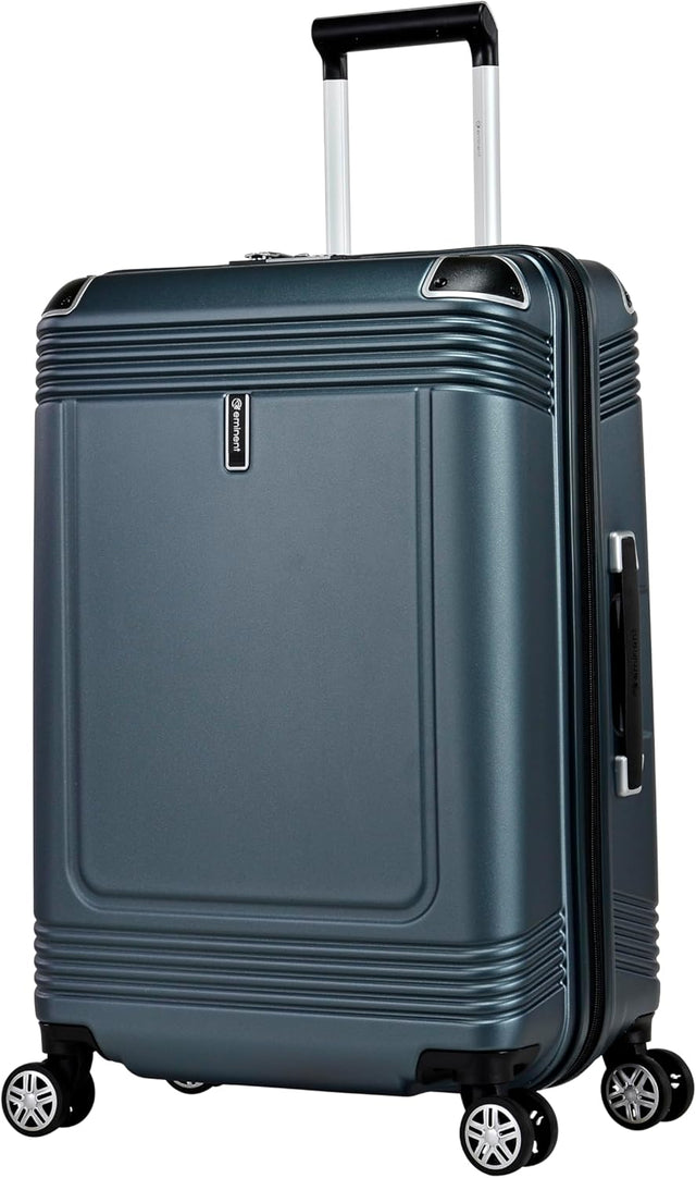 Eminent KK10 Makrolon Fashion Checked Suitcase – Smooth Double Spinner Wheels & TSA Lock, Graphite, 24 - Inch - Al Kabayel Discount CentreEminent KK10 Makrolon Fashion Checked Suitcase – Smooth Double Spinner Wheels & TSA Lock, Graphite, 24 - InchCabin LuggageEMINENTAl Kabayel Discount Centre