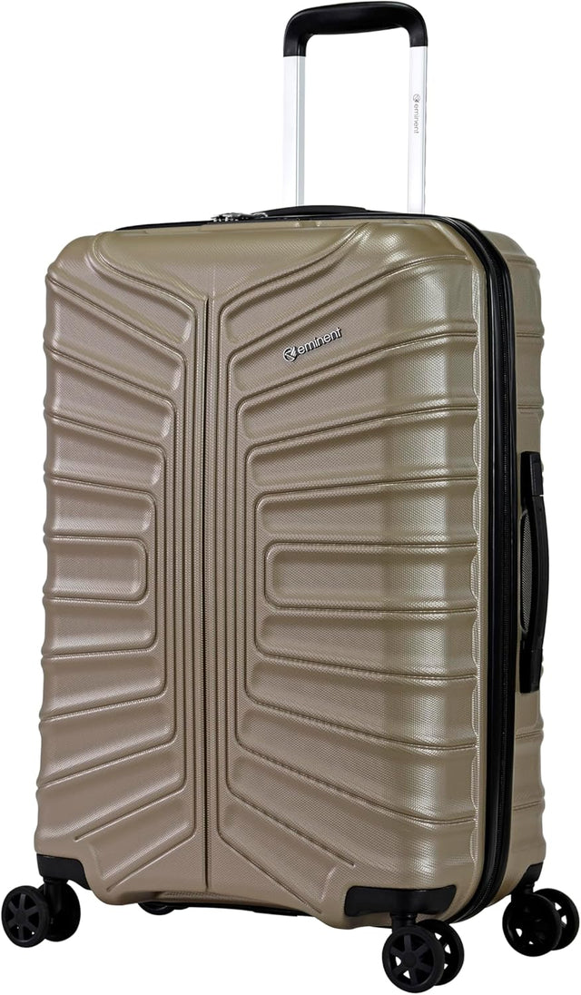 Eminent KK30 TPO Ultra - Light Checked Luggage – Safe Zipper, TSA Lock & 360° Spinner Wheels, Gold Champagne, 24 - Inch - Al Kabayel Discount CentreEminent KK30 TPO Ultra - Light Checked Luggage – Safe Zipper, TSA Lock & 360° Spinner Wheels, Gold Champagne, 24 - InchCabin LuggageEMINENTAl Kabayel Discount Centre