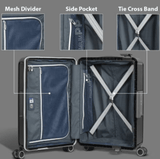 Eminent Vertica B0006 26 - Inch Polypropylene Hard Case Lightweight Luggage with Double Spinner Wheels & TSA Lock – Black - Al Kabayel Discount CentreEminent Vertica B0006 26 - Inch Polypropylene Hard Case Lightweight Luggage with Double Spinner Wheels & TSA Lock – BlackCabin LuggageEMINENTAl Kabayel Discount Centre