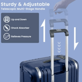 Eminent Vertica B0006 26 - Inch Polypropylene Hard Case Lightweight Luggage with Double Spinner Wheels & TSA Lock – Blue - Al Kabayel Discount CentreEminent Vertica B0006 26 - Inch Polypropylene Hard Case Lightweight Luggage with Double Spinner Wheels & TSA Lock – BlueCabin LuggageEMINENTAl Kabayel Discount Centre