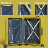 Eminent Vertica B0006 26 - Inch Polypropylene Hard Case Lightweight Luggage with Double Spinner Wheels & TSA Lock – Yellow - Al Kabayel Discount CentreEminent Vertica B0006 26 - Inch Polypropylene Hard Case Lightweight Luggage with Double Spinner Wheels & TSA Lock – YellowCabin LuggageEMINENTAl Kabayel Discount Centre