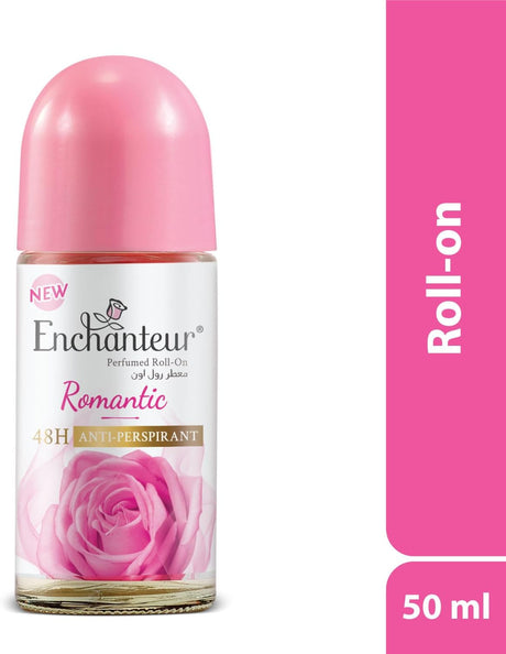 Enchanteur Romantic Roll On, 48 Hr Odour Protection, Anti - Perspirant - 50ML - Al Kabayel Discount CentreEnchanteur Romantic Roll On, 48 Hr Odour Protection, Anti - Perspirant - 50MLDeodorants & AntiperspirantsENCHANTEURAl Kabayel Discount Centre
