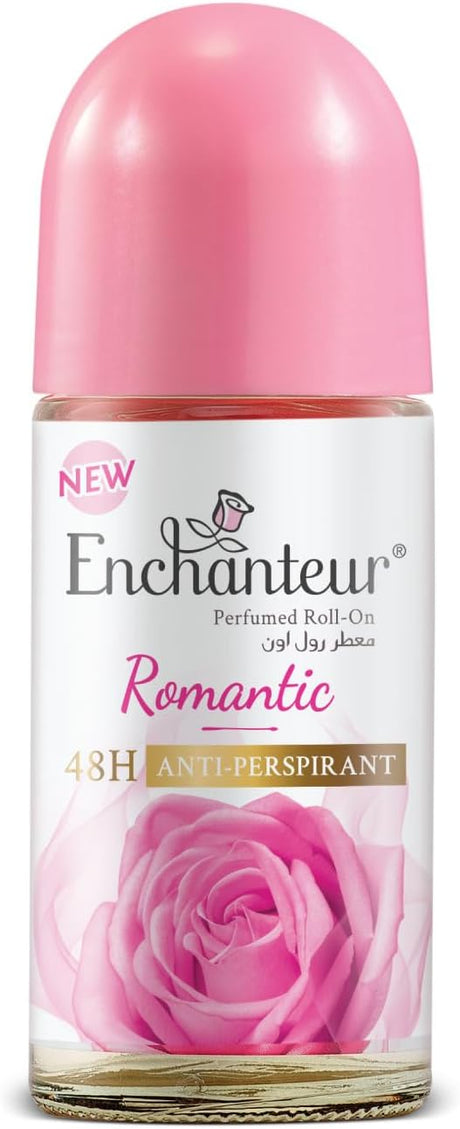 Enchanteur Romantic Roll On, 48 Hr Odour Protection, Anti - Perspirant - 50ML - Al Kabayel Discount CentreEnchanteur Romantic Roll On, 48 Hr Odour Protection, Anti - Perspirant - 50MLDeodorants & AntiperspirantsENCHANTEURAl Kabayel Discount Centre