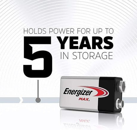 ENERGIZER MAX Alkaline 9V Batteries, Pack Of 2 - Al Kabayel Discount CentreENERGIZER MAX Alkaline 9V Batteries, Pack Of 2BatteriesENERGIZERAl Kabayel Discount Centre