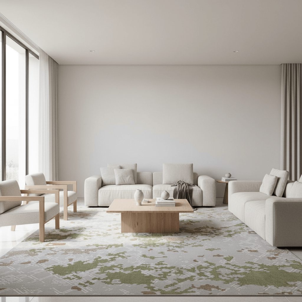 Energy Carpet | Beige & Sage Green Polyster Carpet | 300 × 400 cm - Al Kabayel Discount CentreEnergy Carpet | Beige & Sage Green Polyster Carpet | 300 × 400 cmDoormatsAKDCAl Kabayel Discount Centre
