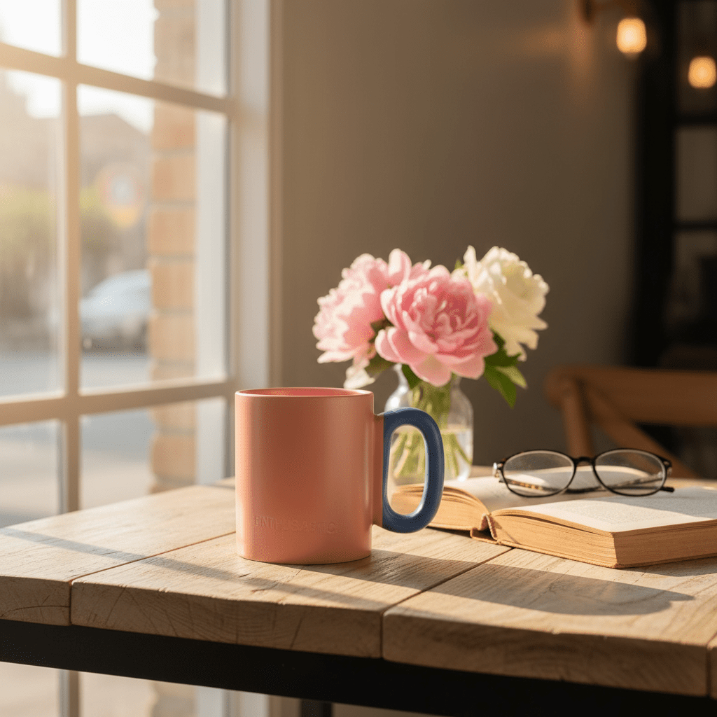 Enthusiastic Ceramic Mug | Dual - Tone Pink & Blue | 300ml - Al Kabayel Discount CentreEnthusiastic Ceramic Mug | Dual - Tone Pink & Blue | 300mlMugsAKDCAl Kabayel Discount Centre