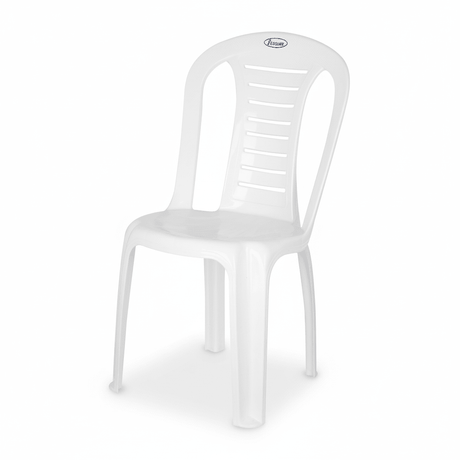 Escube Plastic Sturdy Armless Jasmine Chair White 57cm*38cm*87cm - Al Kabayel Discount CentreEscube Plastic Sturdy Armless Jasmine Chair White 57cm*38cm*87cmChairsESCUBEAl Kabayel Discount Centre