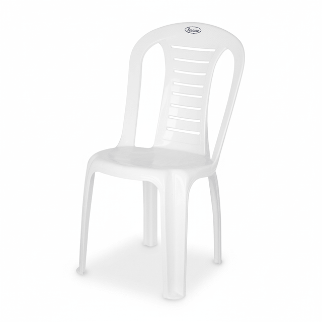 Escube Plastic Sturdy Armless Jasmine Chair White 57cm*38cm*87cm - Al Kabayel Discount CentreEscube Plastic Sturdy Armless Jasmine Chair White 57cm*38cm*87cmChairsESCUBEAl Kabayel Discount Centre
