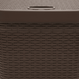 Esqube Delta Plastic Laundry Basket with Lid - 55 × 45 × 33 cm - Dark Brown / Grey / Black - Al Kabayel Discount CentreEsqube Delta Plastic Laundry Basket with Lid - 55 × 45 × 33 cm - Dark Brown / Grey / BlackOrganizers & AccessoriesESQUBEAl Kabayel Discount Centre