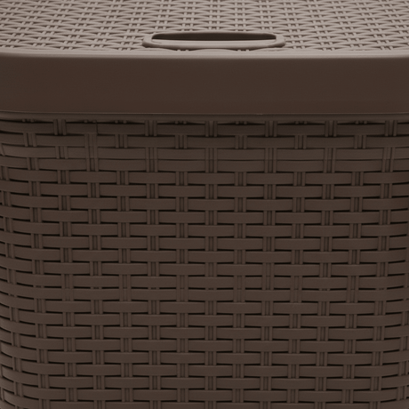 Esqube Delta Plastic Laundry Basket with Lid - 55 × 45 × 33 cm - Dark Brown / Grey / Black - Al Kabayel Discount CentreEsqube Delta Plastic Laundry Basket with Lid - 55 × 45 × 33 cm - Dark Brown / Grey / BlackOrganizers & AccessoriesESQUBEAl Kabayel Discount Centre