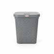 Esqube Delta Plastic Laundry Basket with Lid - 55 × 45 × 33 cm - Dark Brown / Grey / Black - Al Kabayel Discount CentreEsqube Delta Plastic Laundry Basket with Lid - 55 × 45 × 33 cm - Dark Brown / Grey / BlackOrganizers & AccessoriesESQUBEAl Kabayel Discount Centre