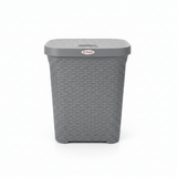 Esqube Delta Plastic Laundry Basket with Lid - 55 × 45 × 33 cm - Dark Brown / Grey / Black - Al Kabayel Discount CentreEsqube Delta Plastic Laundry Basket with Lid - 55 × 45 × 33 cm - Dark Brown / Grey / BlackOrganizers & AccessoriesESQUBEAl Kabayel Discount Centre