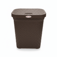Esqube Delta Plastic Laundry Basket with Lid - 55 × 45 × 33 cm - Dark Brown / Grey / Black - Al Kabayel Discount CentreEsqube Delta Plastic Laundry Basket with Lid - 55 × 45 × 33 cm - Dark Brown / Grey / BlackOrganizers & AccessoriesESQUBEAl Kabayel Discount Centre