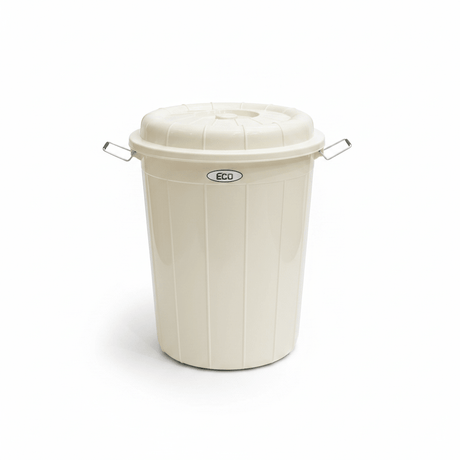 Esqube ECO Plastic Drum with Lid – 40 Litre - Grey / Cream - Al Kabayel Discount CentreEsqube ECO Plastic Drum with Lid – 40 Litre - Grey / CreamOrganizers & AccessoriesESQUBEAl Kabayel Discount Centre