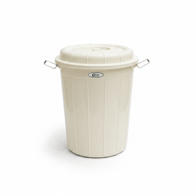 Esqube ECO Plastic Drum with Lid – 40 Litre - Grey / Cream - Al Kabayel Discount CentreEsqube ECO Plastic Drum with Lid – 40 Litre - Grey / CreamOrganizers & AccessoriesESQUBEAl Kabayel Discount Centre