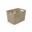 Esqube Plastic Laundry Basket with Floral Lattice Design - 25 × 40 × 33 cm - Brown / Beige / Light Blue / Grey - Al Kabayel Discount CentreEsqube Plastic Laundry Basket with Floral Lattice Design - 25 × 40 × 33 cm - Brown / Beige / Light Blue / GreyOrganizers & AccessoriesESQUBEAl Kabayel Discount Centre