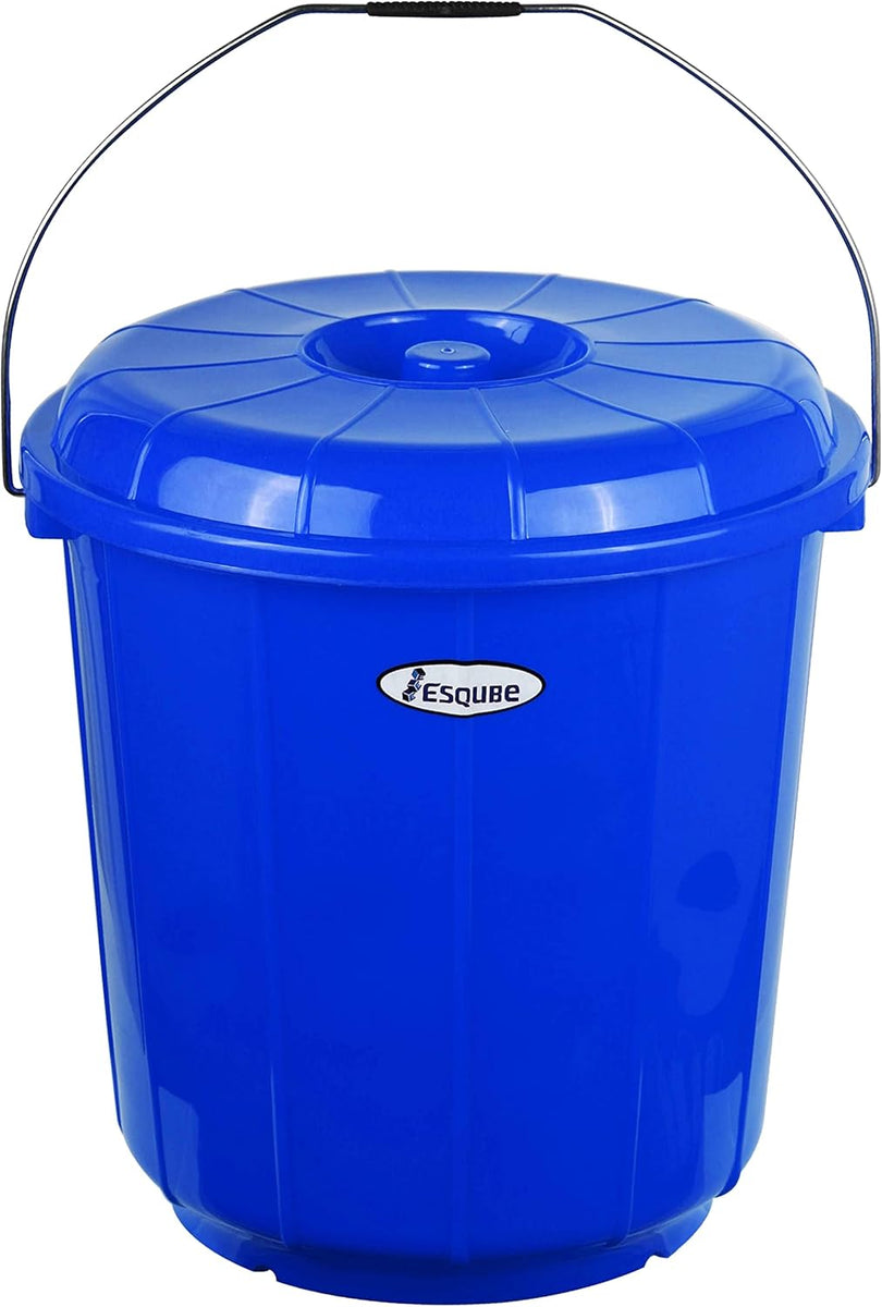 Esqube Plastic Oasis Bucket With Lid-15Liter-Blue – Al Kabayel Discount ...