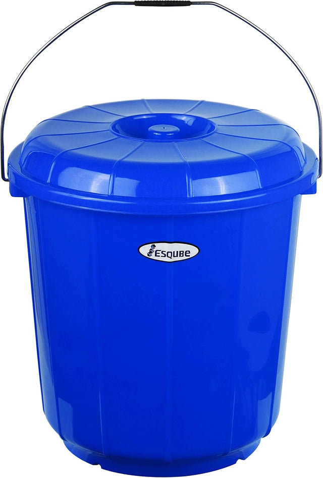 Esqube Plastic Oasis Bucket With Lid - 15Liter - Blue - Al Kabayel Discount CentreEsqube Plastic Oasis Bucket With Lid - 15Liter - BlueOrganizers & AccessoriesESQUBEAl Kabayel Discount Centre